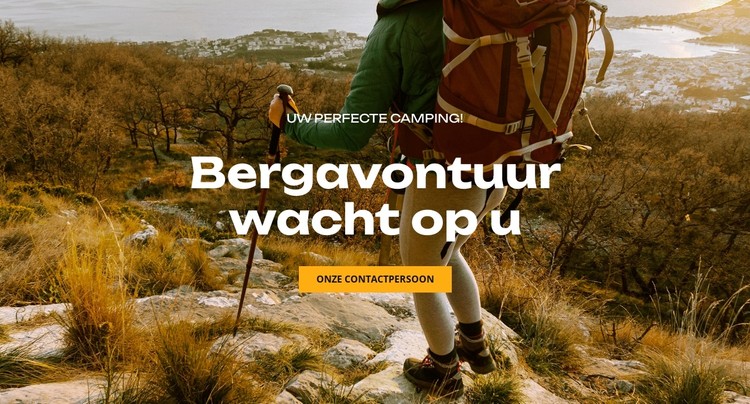 Bergavontuur wacht op u CSS-sjabloon