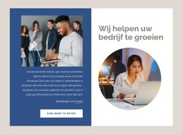 Bedrijven Helpen Groeien - HTML Web Page Builder