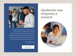 Ajudando As Empresas A Crescer - Construtor De Sites Personalizados