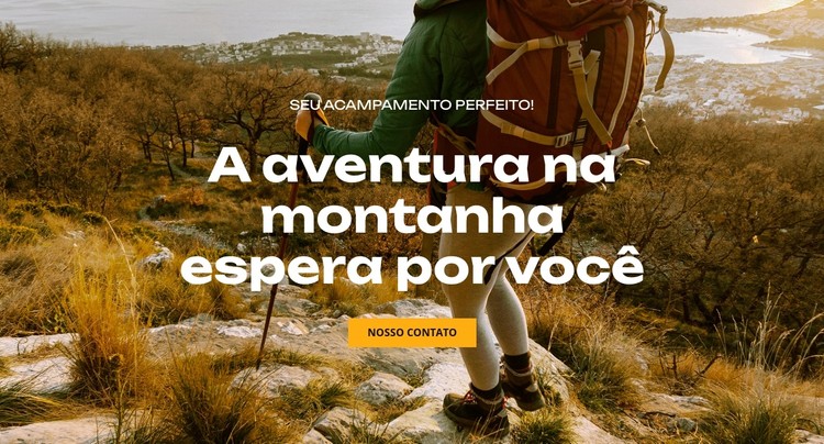 A aventura na montanha espera por você Template CSS