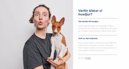 Sidans HTML För Vi Älskar Husdjur