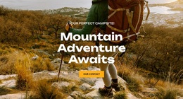 Mountain Adventure Awaits - Landing Page