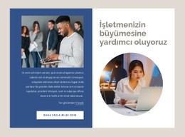İşletmelerin Büyümesine Yardımcı Olmak Şablon HTML CSS Duyarlı