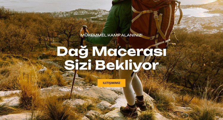 Dağ Macerası Sizi Bekliyor CSS Şablonu