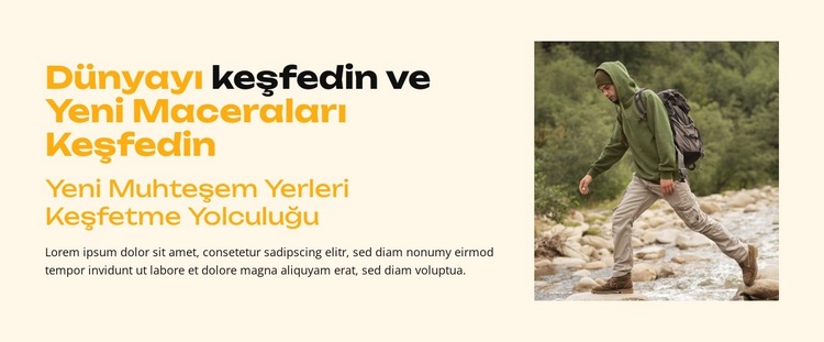 Zirvelere Yürüyüş Web Sitesi Şablonu