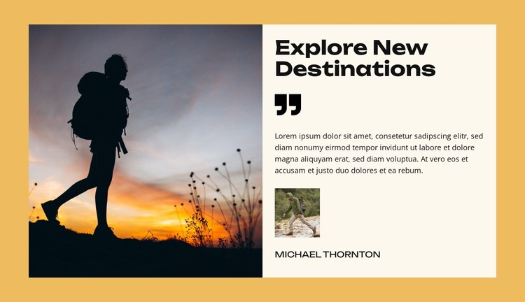 Journey to Discover CSS Template