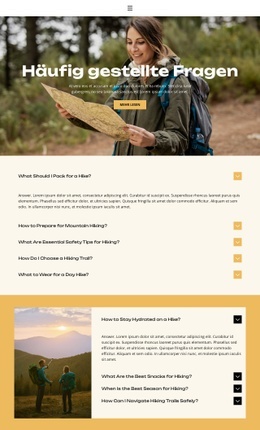 Nature Beyond Borders – PSD-Website-Mockup