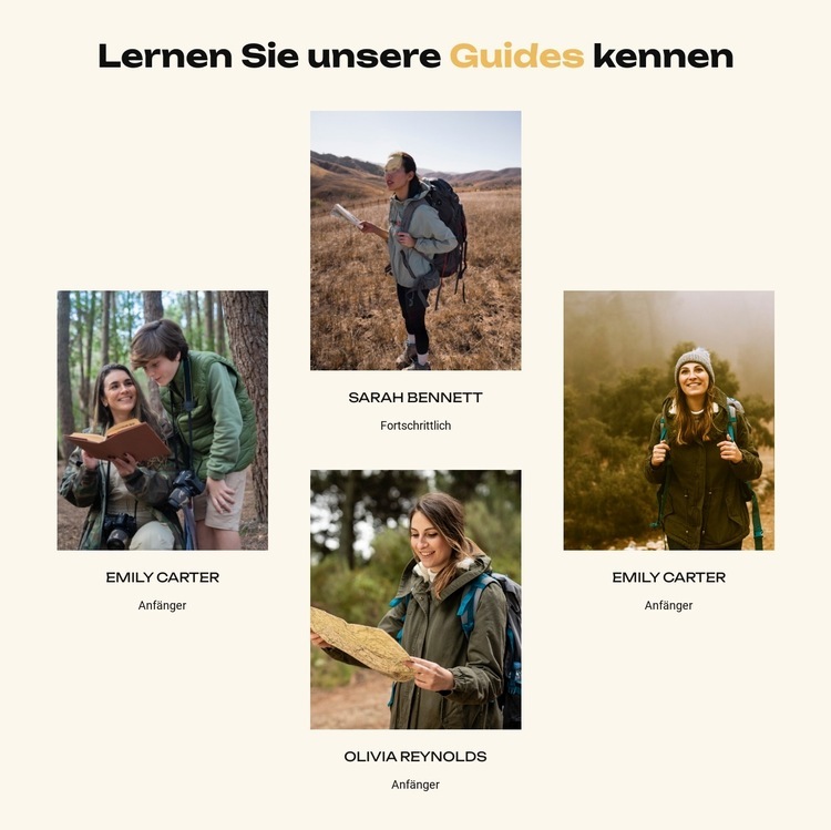 Weg in die Berge Website-Modell