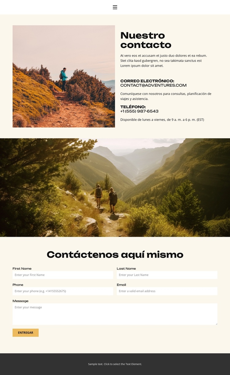 Abraza la naturaleza Tema de WordPress