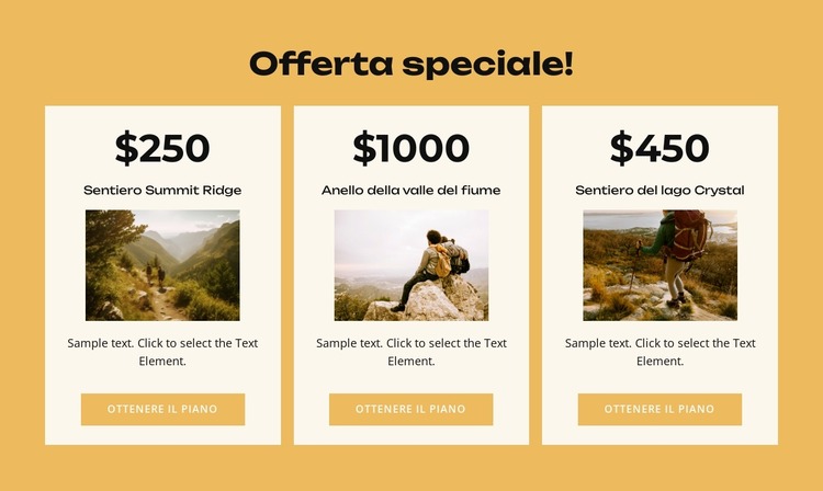 Sentieri di montagna Modello Joomla