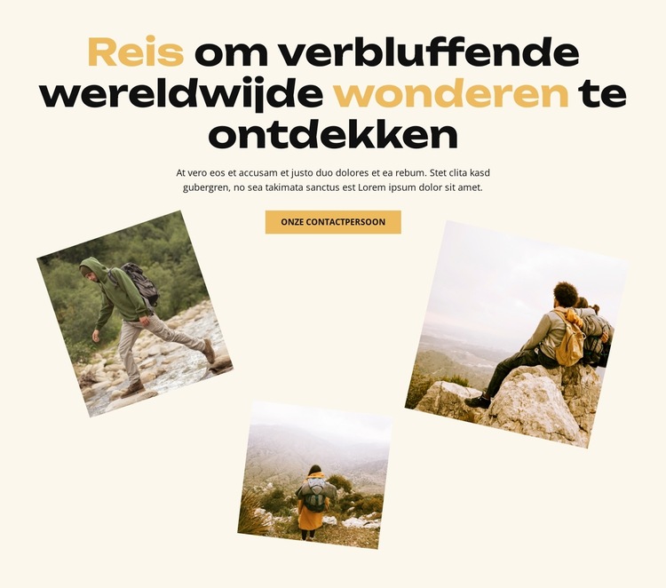 Ontdek Vrijheid Website sjabloon