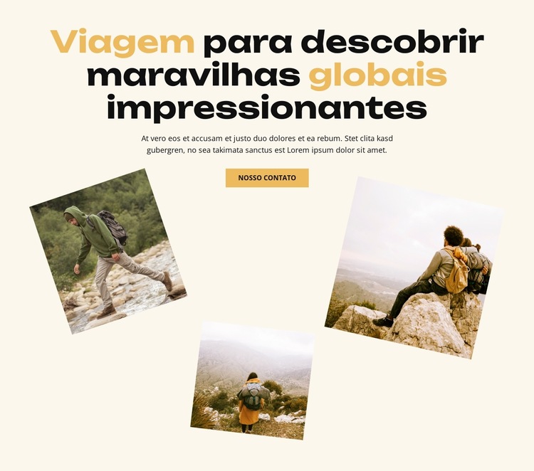 Descubra a Liberdade Modelo de site