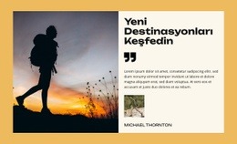 Keşfetme Yolculuğu - Özel Web Sitesi Tasarımı