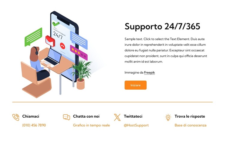 Benvenuti al nostro supporto Modello CSS