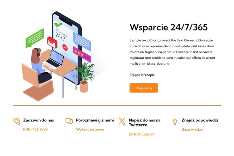 Witamy w naszym wsparciu Motyw WordPress