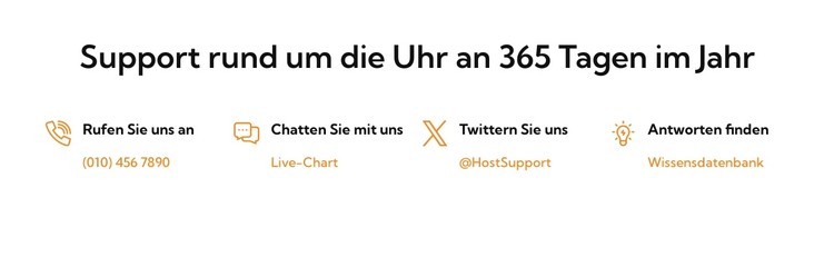 Unser 24/7-Supportservice CSS-Vorlage