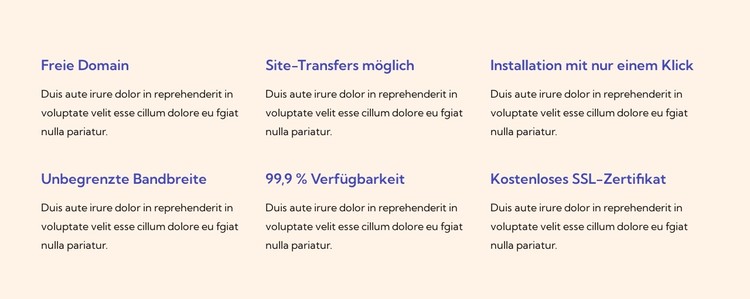 Hosting-Dienstleistungen CSS-Vorlage