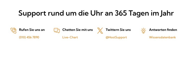 Unser 24/7-Supportservice HTML-Vorlage