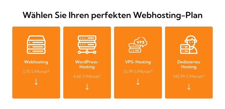 Webhosting-Plan HTML-Vorlage