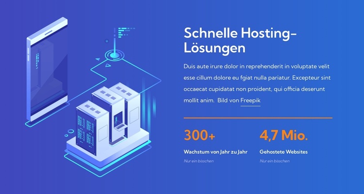 Schnelle Hosting-Lösungen WordPress-Theme