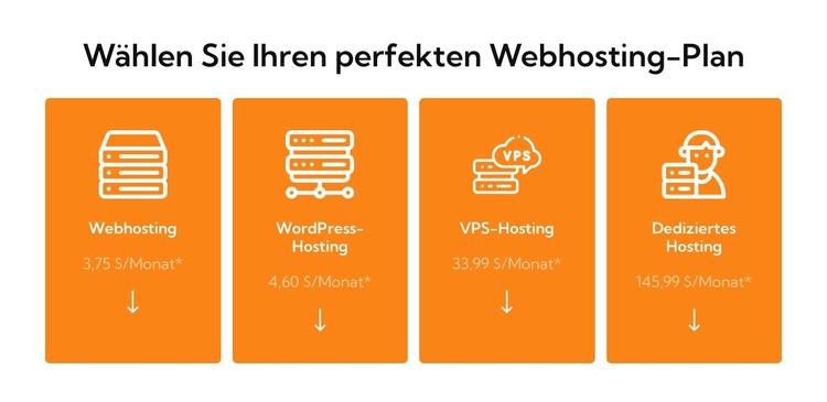 Webhosting-Plan WordPress-Theme