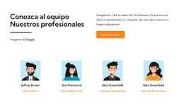 Diseñador De Sitios Web Para Conozca Al Equipo De Hospedaje