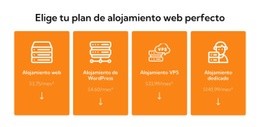 Plan De Alojamiento Web: Maqueta De Sitio Web Moderno