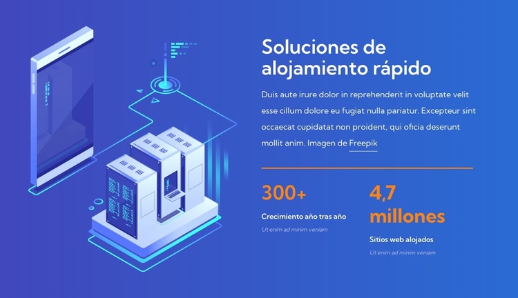 Soluciones de alojamiento rápido Plantilla Joomla