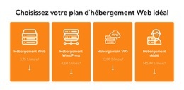 Plan D'Hébergement Web - Maquette De Site Web Moderne