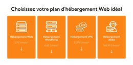 Plan D'Hébergement Web – Modèle De Création De Site Web