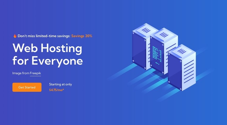 Web hosting for everyone Html Website Builder