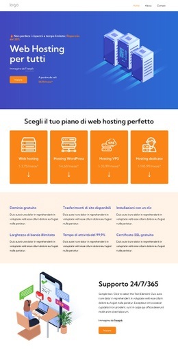 Servizi Di Web Hosting - HTML Creator