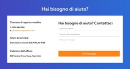 HTML Reattivo Per Contatta Il Reparto Vendite