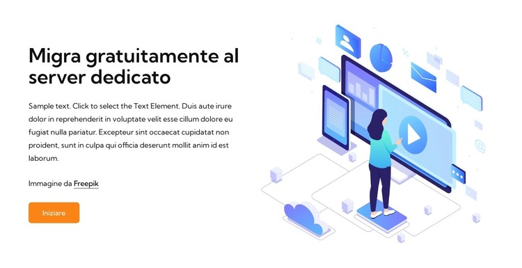 Hosting server dedicato Modello HTML