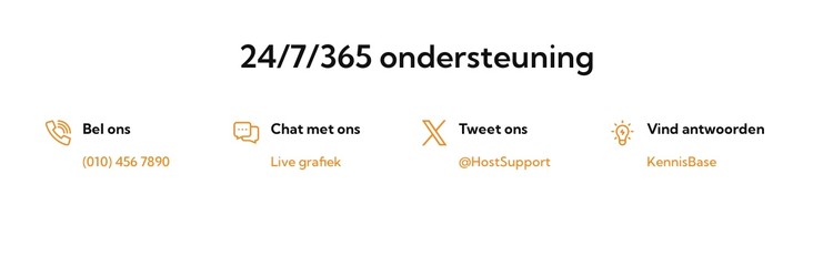 Onze 24/7 ondersteuningsservice CSS-sjabloon