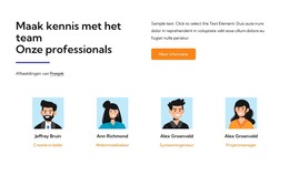 Maak Kennis Met Het Hostingteam - HTML-Sjabloon Downloaden