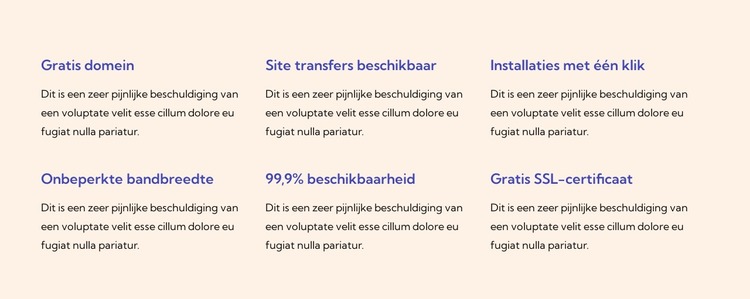 Hostingdiensten Joomla-sjabloon