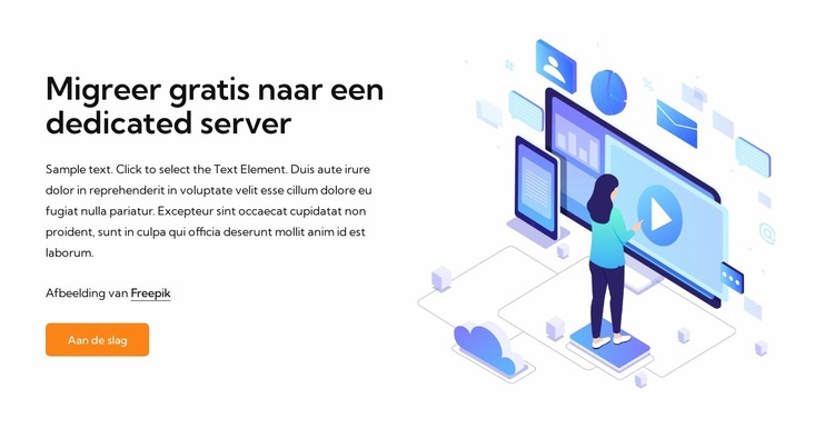 Toegewijde serverhosting Joomla-sjabloon