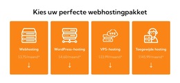 Webhostingplan - Sjabloon Voor Websitebouwer