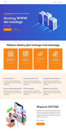 Usługi Hostingu Internetowego – Motyw WordPressa