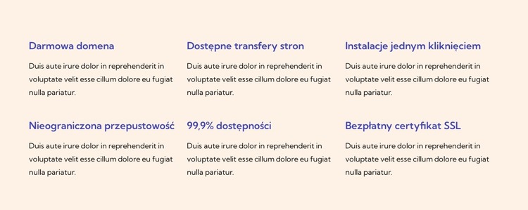 Usługi hostingowe Szablon Joomla