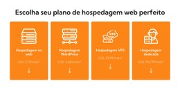 Plano De Hospedagem Web Modelo De Grade CSS