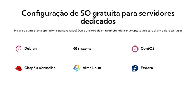 Configuração de SO gratuita Template CSS