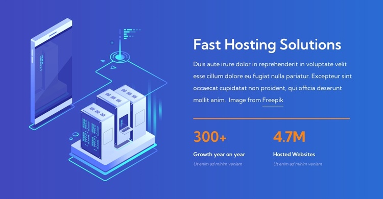 Fast hosting solutions Template