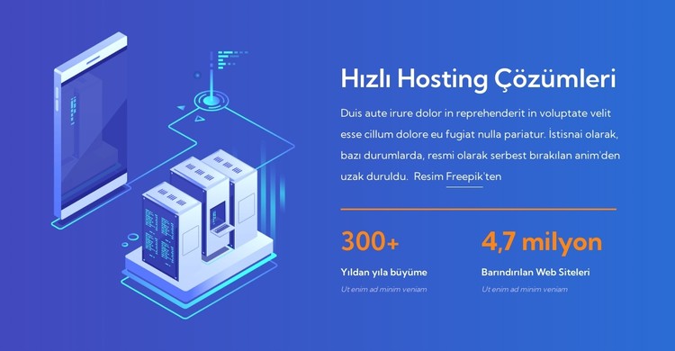 Hızlı hosting çözümleri CSS Şablonu