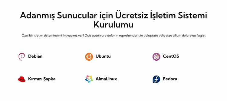 Ücretsiz işletim sistemi kurulumu Joomla Şablonu