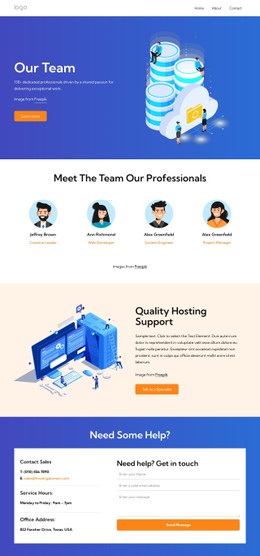 Quality Hosting Support - Best CSS Template