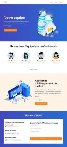 Support D'Hébergement De Qualité - Thème WordPress Prêt À L'Emploi