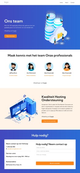 Kwalitatieve Hostingondersteuning - Beste CSS-Sjabloon