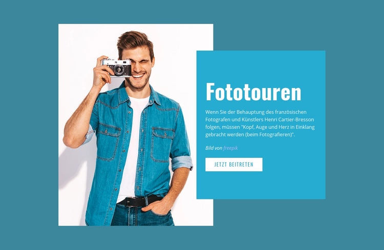  Instagram Fotokurs HTML5-Vorlage